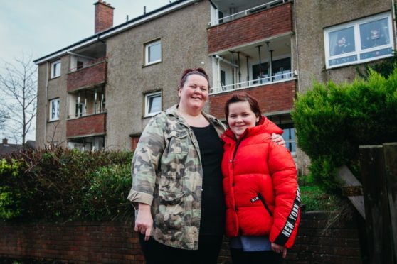 Kelly Scullion with daughter Keavy, 12