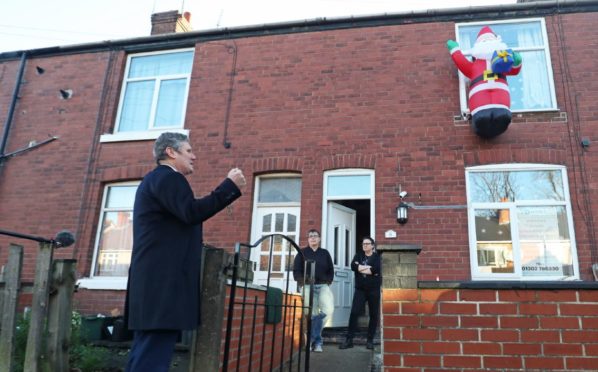 Sir Keir Starmer meets residents affected by last year’s floods in Yorkshire