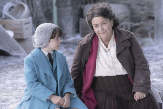 Harry Taylor as Roald Dahl and Dawn French as Beatrix Potter