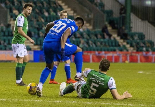 The midweek flashpoint at Easter Road involving Alfredo Morelos and Ryan Porteous