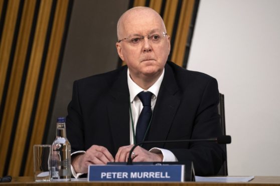 Peter Murrell, SNP Chief Executive, gives evidence to the inquiry