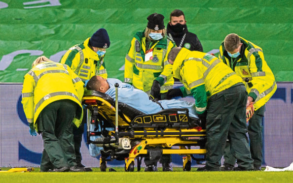 Christopher Jullien was stretchered off in midweek