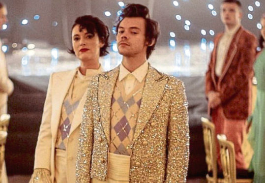 Harry Styles and Pheobe Waller-Bridge in Harry's new video for his song, Treat People With Kindness.