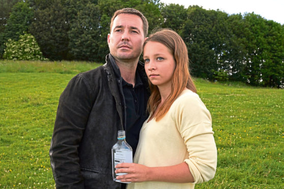 Martin Compston and Molly Thomson in Traces.