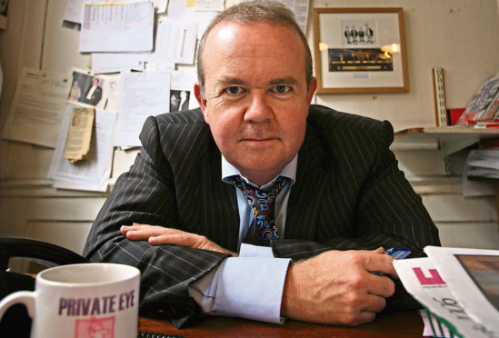 Ian Hislop in the Private Eye office.