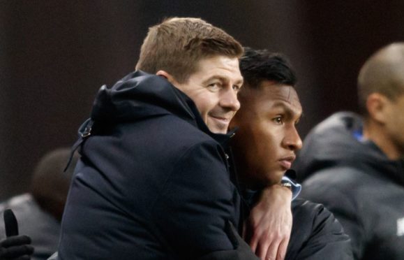 Steven Gerrard, with Alfredo Morelos says the season must be played to a close