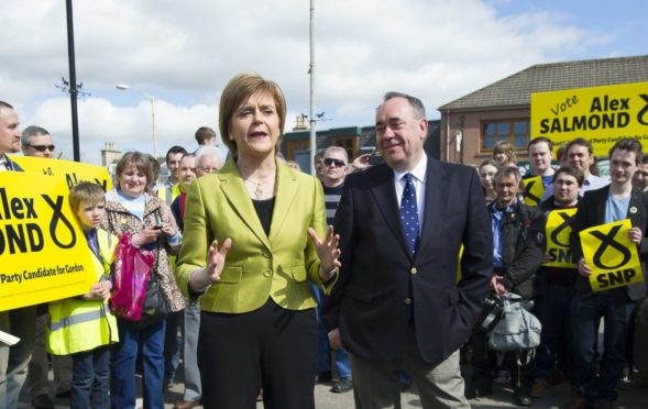 Nicola Sturgeon and Alex Salmond in 2015