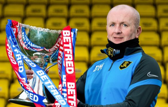 David Martindale will hope he can get his hands on the League Cup this afternoon