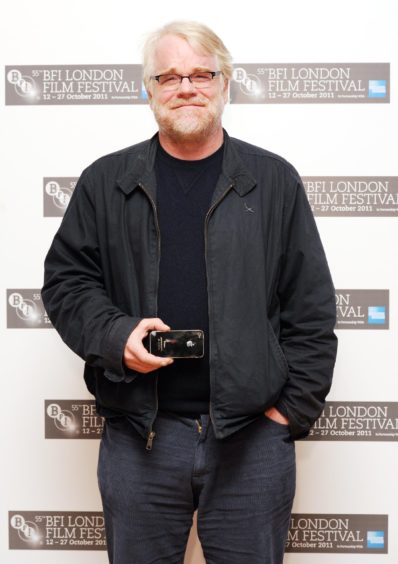 Philip Seymour Hoffman on the red carpet in 2011