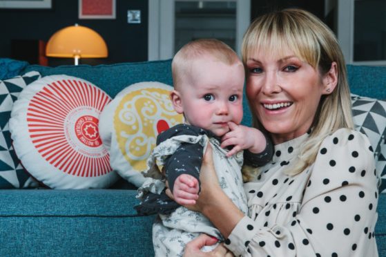 STV’s Laura Boyd at home in Glasgow with her co-star, daughter Penelope