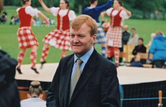 Charles Kennedy attending a Highland Games