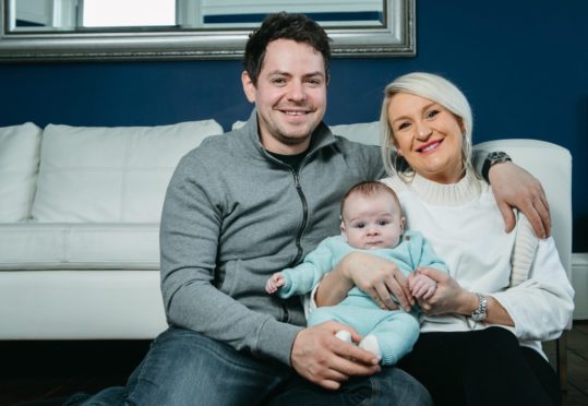 Sarah and John Ballantyne with beautiful baby Jack