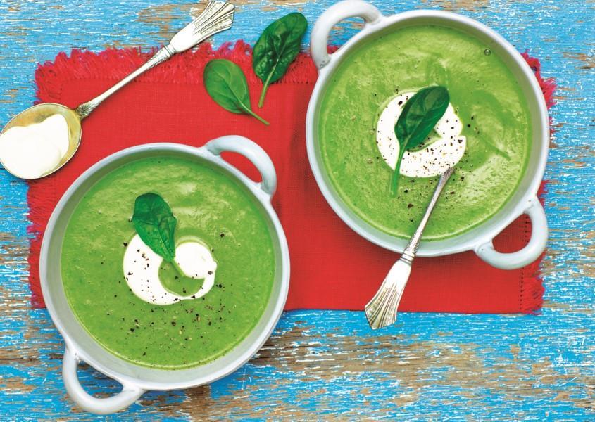 Creamy Spinach and Broccoli Soup