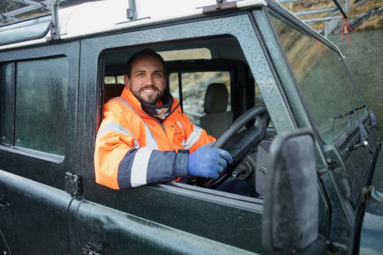 Jason Saint is working with Scotgold at the company’s Cononish mine near Tyndrum