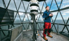 Apprentice engineer James Addison at Scurdie Ness Lighthouse, near Montrose