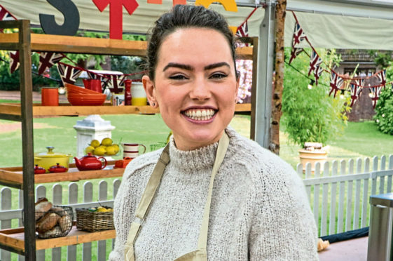 Daisy Ridley was one of the celebs in the tent rustling up dishes – tasty or otherwise