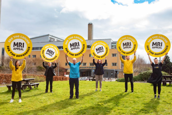 The appeal is launched outside The Beatson West of Scotland Cancer Centre