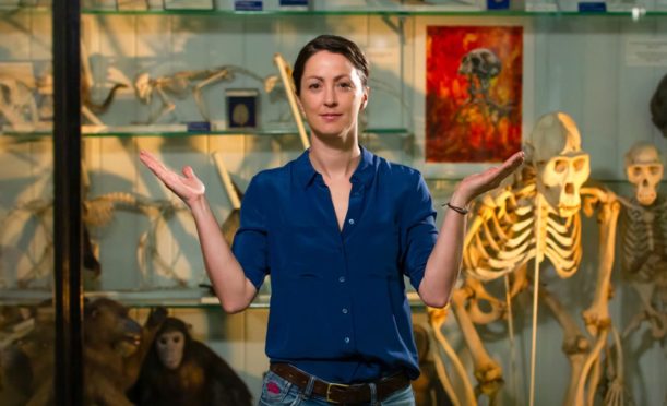 Catherine Hobaiter, a lecturer at St Andrews University, studies the similarities in the ways humans and primates interact