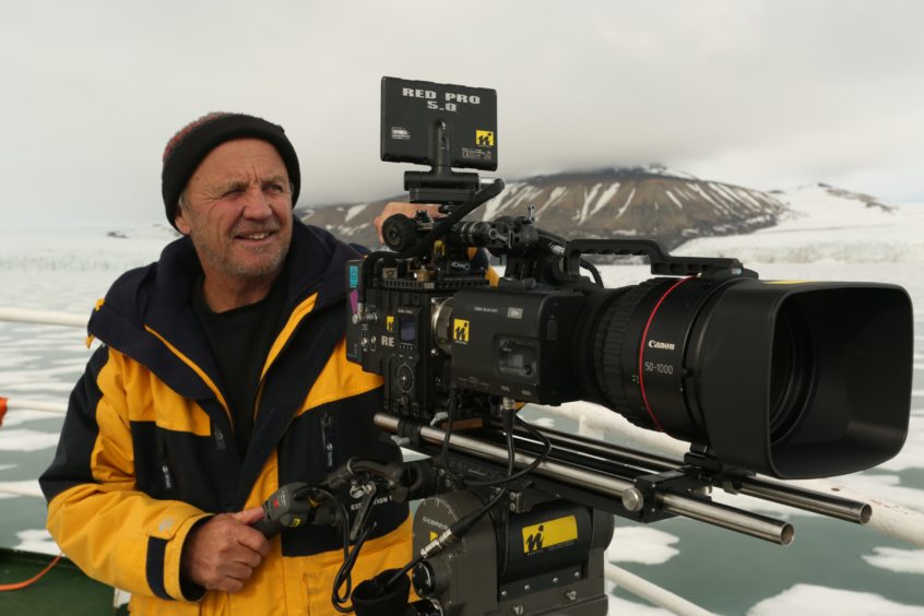 Doug Allan behind the camera