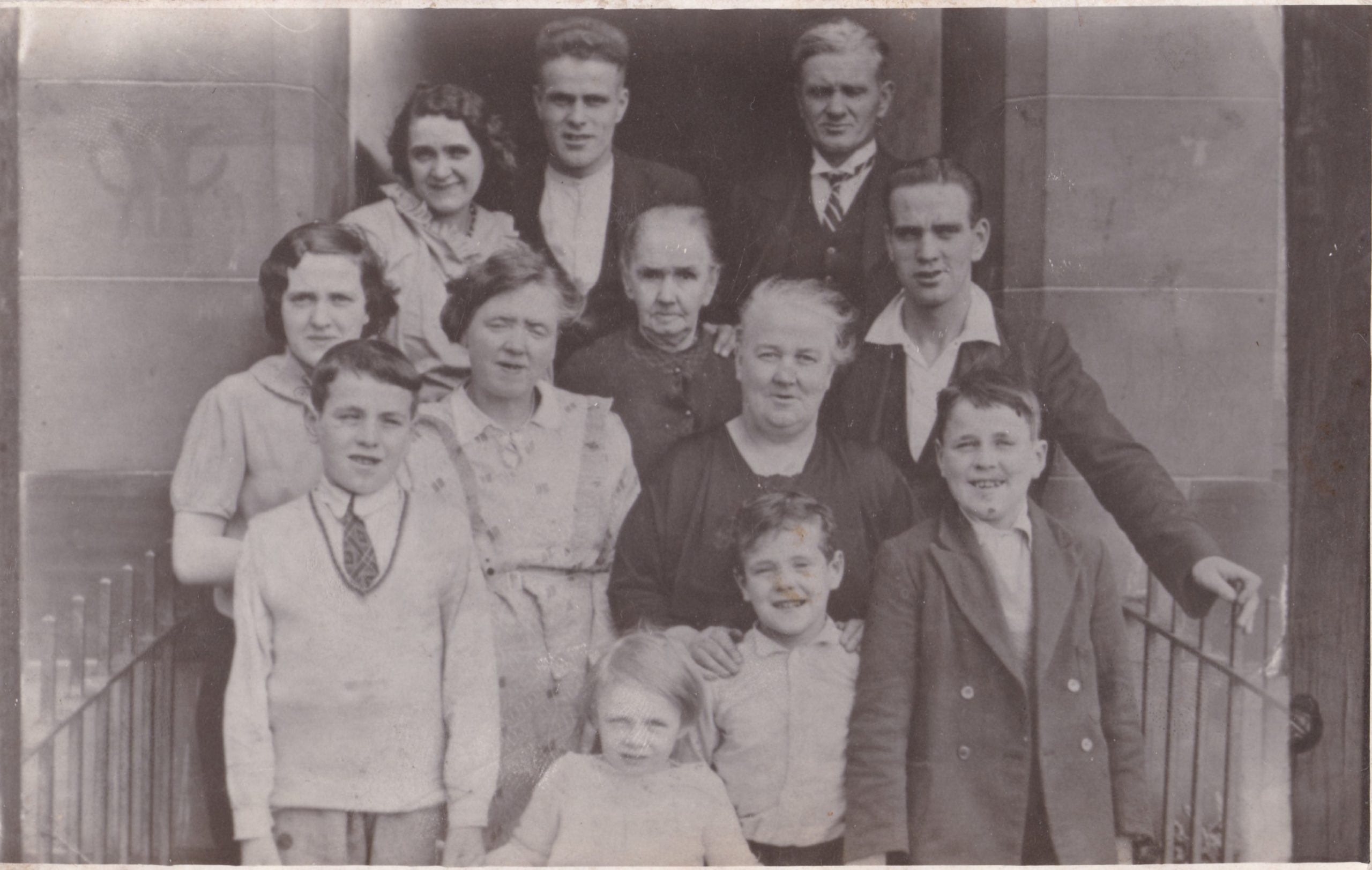 Some of the Rocks family – 15 were killed in the Blitz