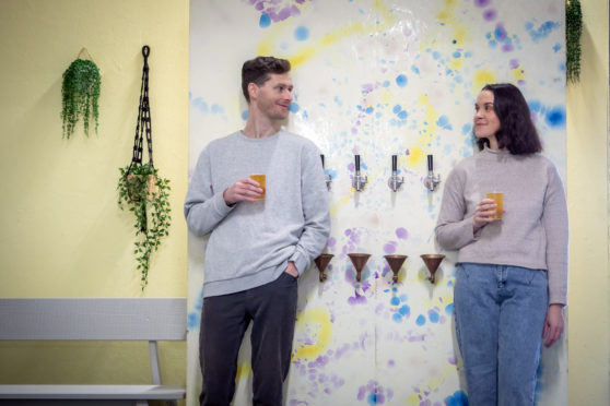 Alan and Kelsey Moore, the brains behind You + I, a Glasgow brewery and taproom producing a range of healthy, fizzy, fermented drinks