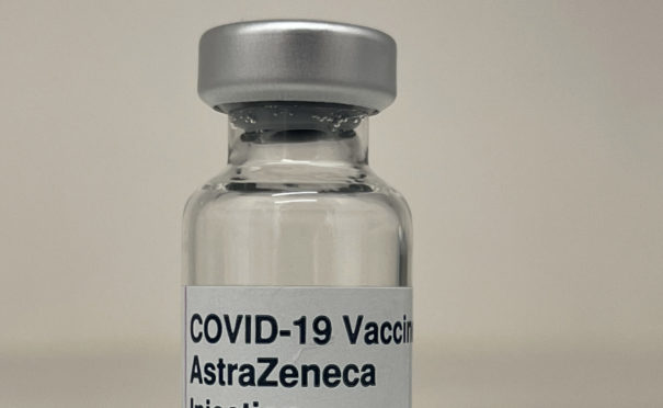 A vial of the AstraZeneca Covid-19 Vaccine