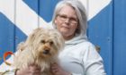Anne Stewart at home in Macduff with pet terrier Shyla