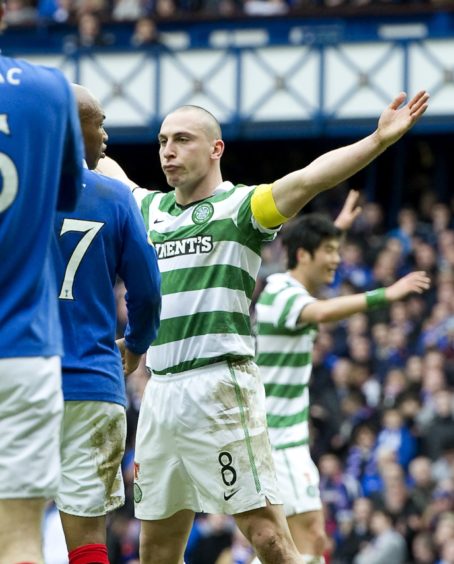 2011 – The infamous “Broony” after he had scored at Ibrox