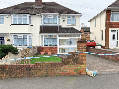 The house on Boundary Avenue in Rowley Regis, West Midlands, where a woman in her 80s died after being attacked by two escaped dogs.