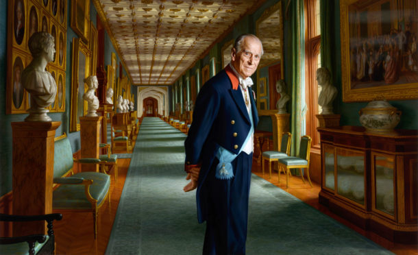 Commissioned to mark his retirement from public engagements in 2017, Australian artist Ralph Heimans’ portrait of Prince Philip features significant details from his life, including references to his Danish ancestry