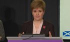 Nicola Sturgeon during the Covid briefing on October 28