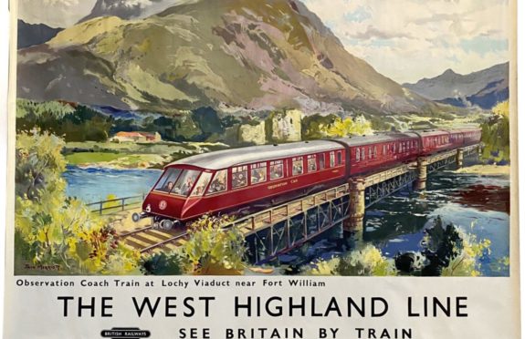 This poster of the West Highland Line went for £600