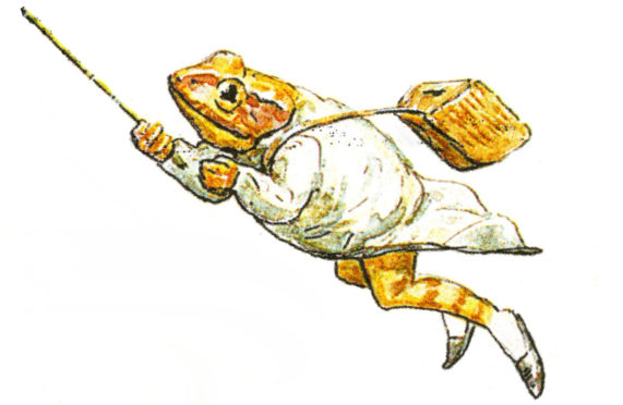 Toads and frogs like Beatrix Potter's Jeremy Fisher have been boldly going during lockdown