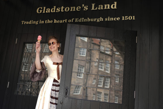 Dr Kate Stephenson, who worked on the project, at Gladstone's Land