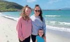 Trainee nurse stem cell donor Erin MacKinnon, left, with sisters Megan and Isla