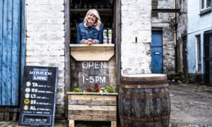 Rachel Suttie at the Hidden Lane Brewery in Glasgow’s Finnieston