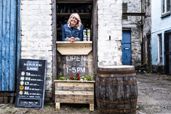 Rachel Suttie at the Hidden Lane Brewery in Glasgow’s Finnieston