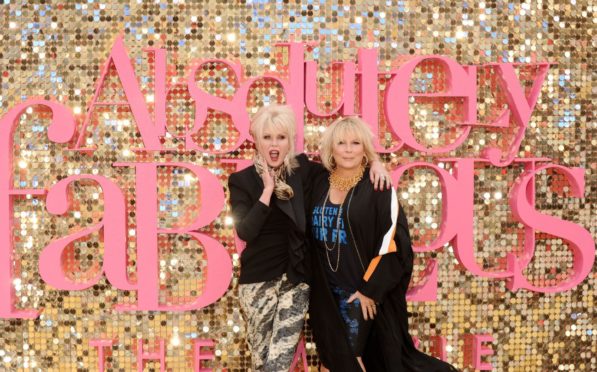 Joanna Lumley and Jennifer Saunders, who played Patsy and Edina.