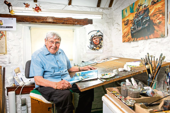 Ian Kennedy in his studio.