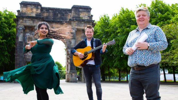 Comedian Susie McCabe, Tide Lines lead singer Robert Robertson and Himadri Madan of 
choreography initiative Agnya Movement will all take to the Fan Zone stage.