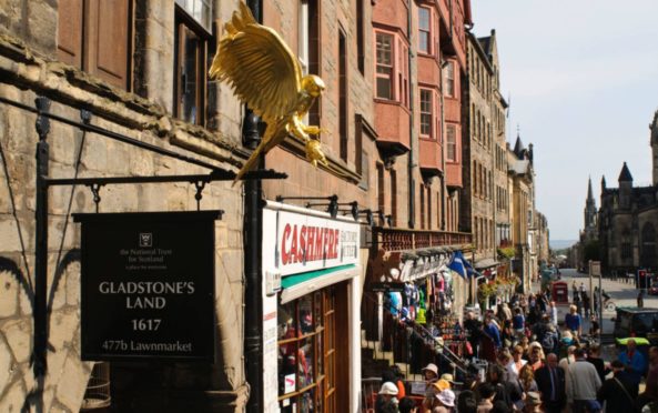 Gladstone’s Land on Edinburgh’s famous Royal Mile