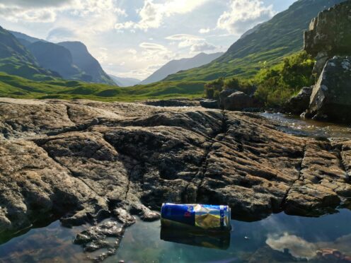 A discarded can at Glencoe