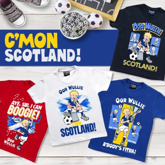Oor Wullie Retro Scotland Children's T-Shirts.