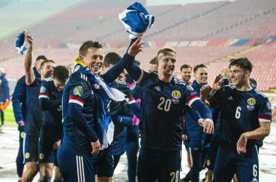 Leigh Griffiths was at the heart of the Scotland celebrations in Belgrade last November after qualifying for the Euro Finals. But he was left out of the squad and now faces an uphill battle at Celtic