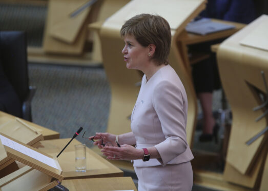 First minister Nicola Sturgeon