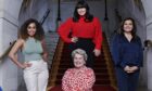 Sandi Toksvig, front, with, from left, Amber Gill, Anna Richardson and Nina Wadia