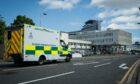 Ambulances at the Queen Elizabeth University Hospital in Glasgow