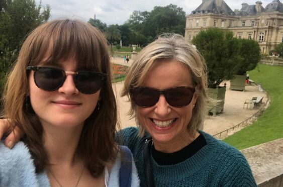 Rona and Grace reunite in Paris last week
