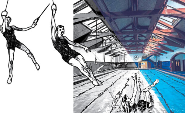 Arlington Baths, Glasgow, then and now: Travelling rings used by Victorian gymnasts remain to this day, 150 years after the swimming pool was founded