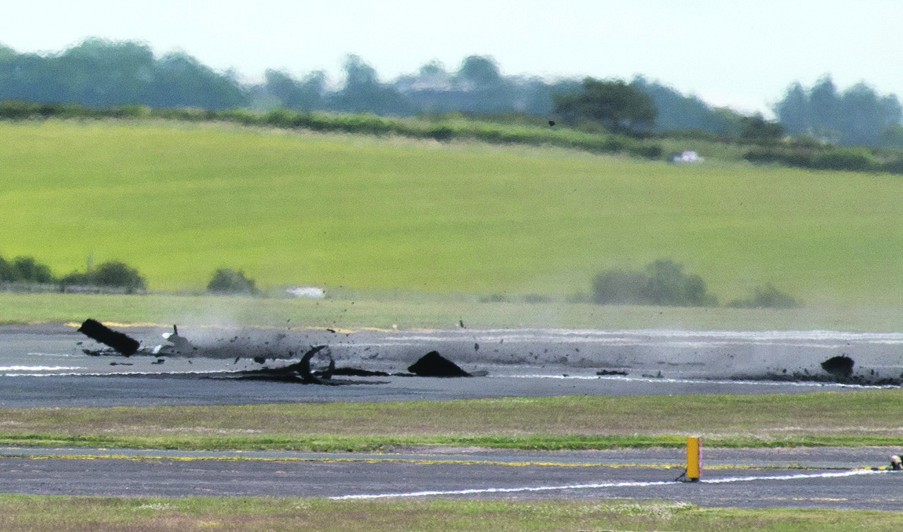 Safety alert as jet tears up runway at Prestwick Airport